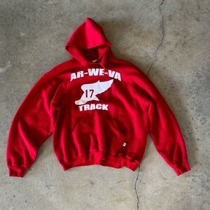 Vintage Red Russel Hoodie
